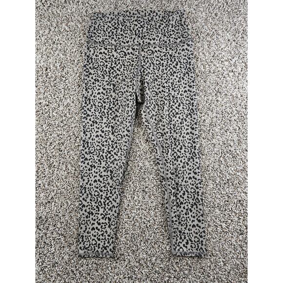 Evolution Pants - Evolution and Creation EVCR Womens Sz L Athletic Leggings Gray Leopard Print